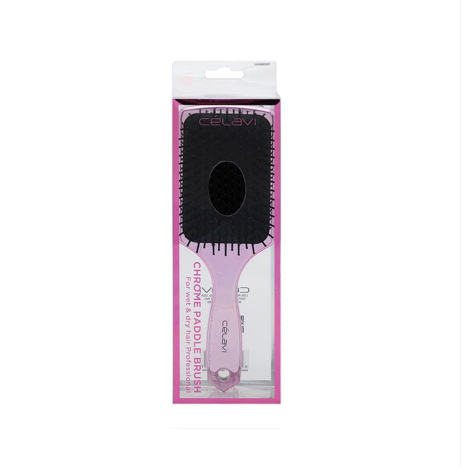 Chrome Paddle Hair Brush